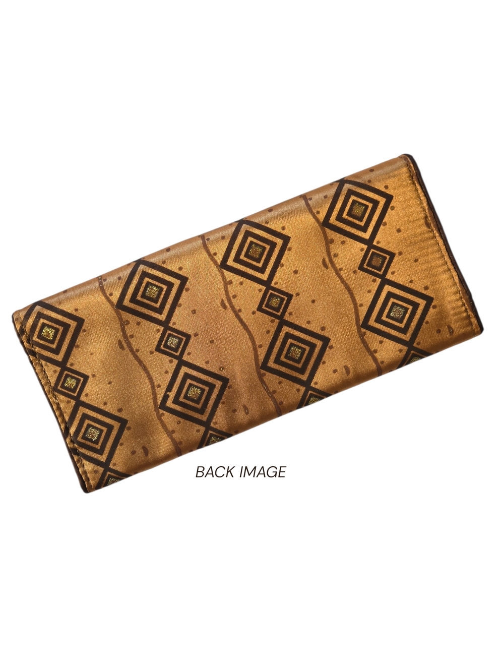 Brown Travel Organizer Trifold Fabric Storage for Jewelry - Picture 4 of 6